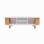 Hanah Home Soporte para TV Tokyo Blanco y Natural